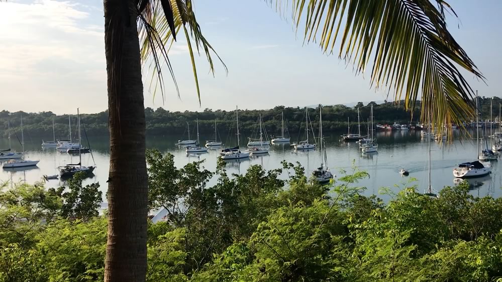 Picture of Luperon harbor from the old Luperon Yacht Club on the hill.