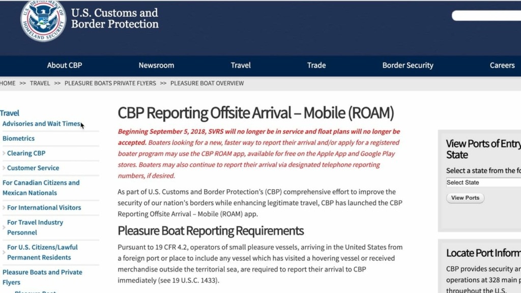Marina Pescaderia CBP Roam website