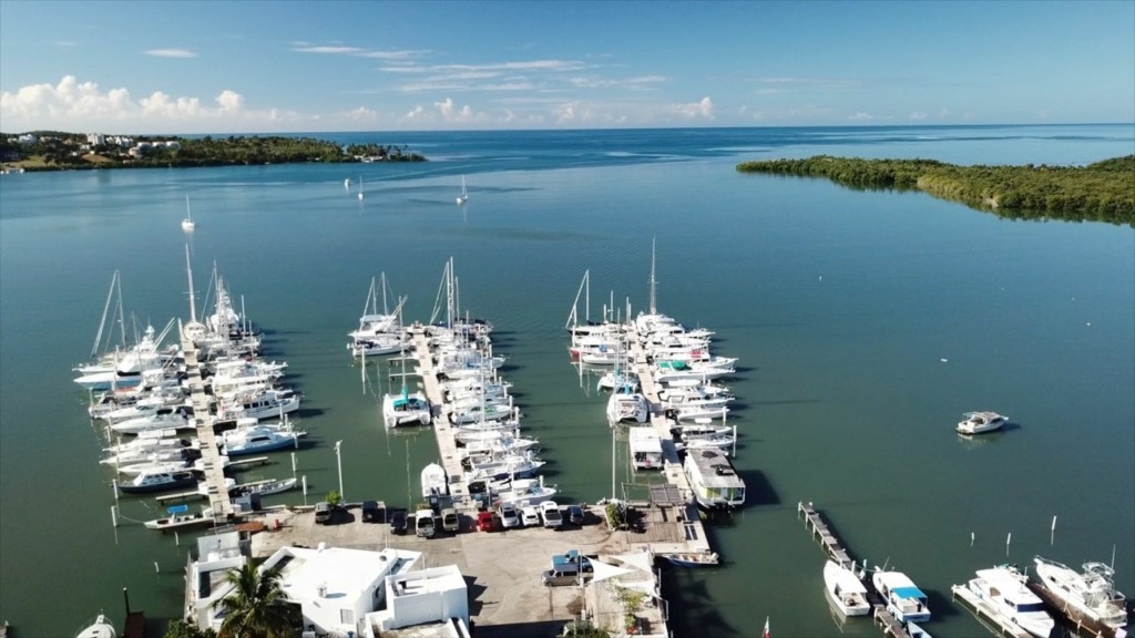 Marina Pescaderia drone looking out